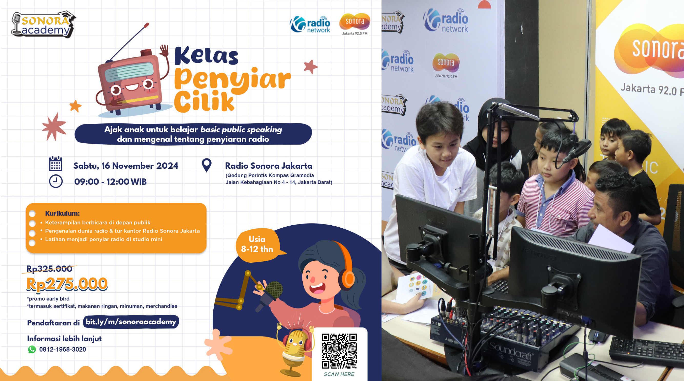 Sonora Academy - Kelas Penyiar Cilik